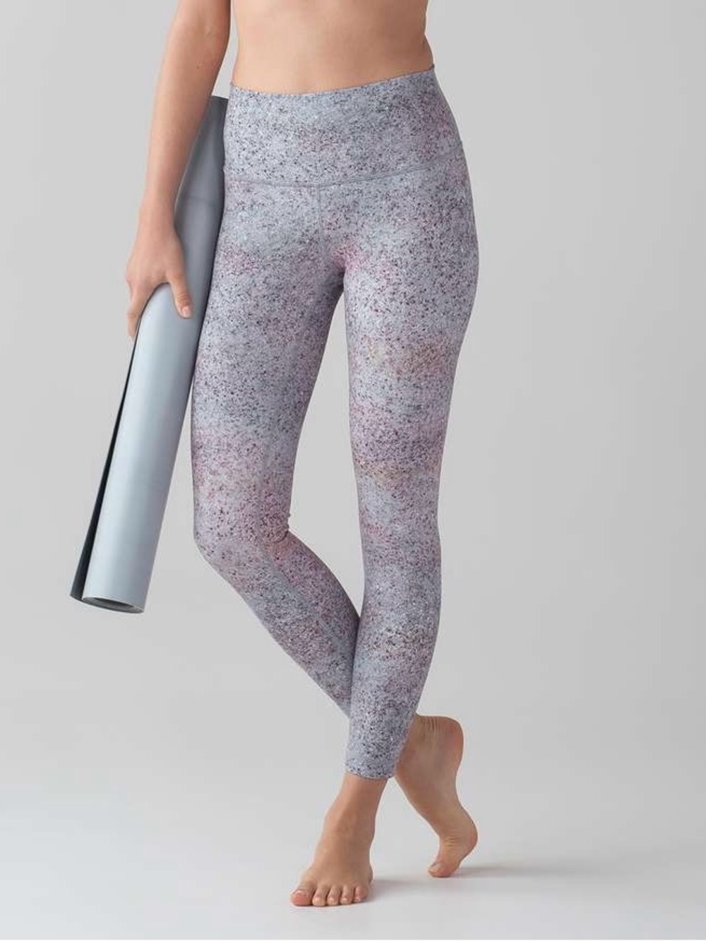 lululemon athletica Speckled Pink Gray High-Rise Leggings